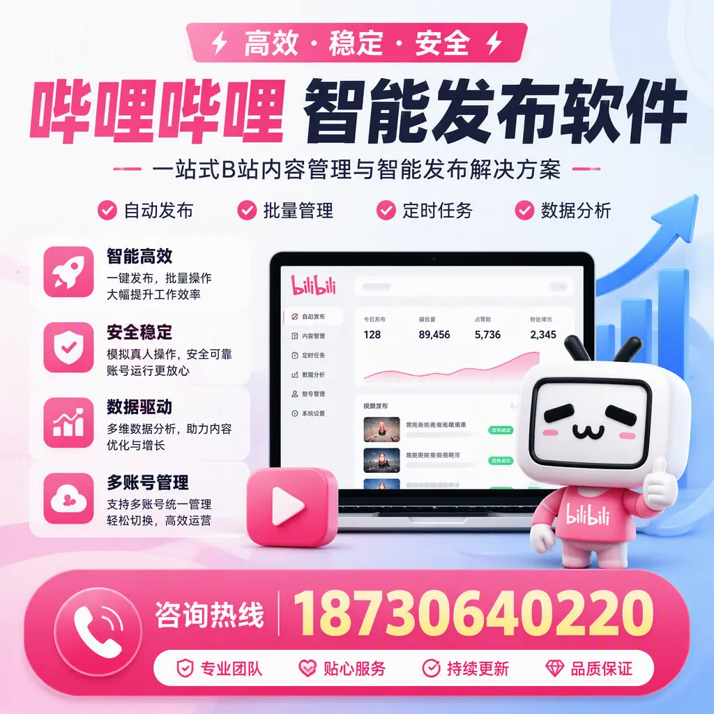 哔哩哔哩智能发布软件适用场景分析：在 阜新 的最佳实践